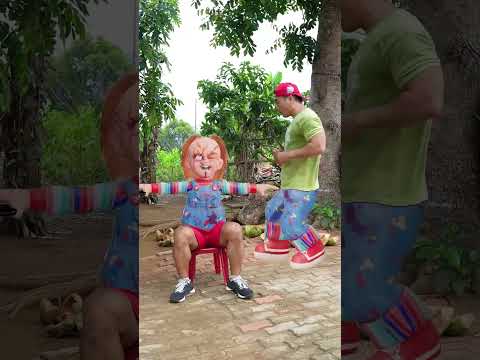 Chucky Swapped My Legs! 😂🦵😱 #shorts