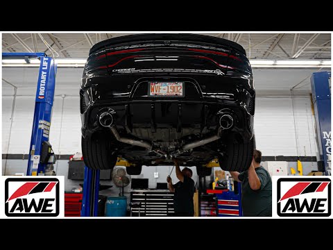 Turn your Hellcat Charger into a LOUD MONSTER😈 with AWE Track Exhaust!