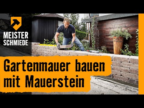Gartenmauer bauen mit Mauersteinen | HORNBACH Meisterschmiede