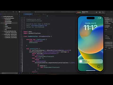 Daily Local Notifications in iOS with Swift || Swift || iOS || UNUserNotificationCenter