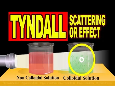 Tyndall Scattering or Tyndall Effect | Video Explanation