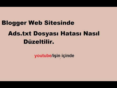 Blogger Web Sitesinde Ads.txt hatası nasıl düzeltilir ?