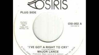 Major Lance - I've Got A Right To Cry.wmv