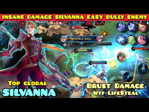 INSANE DAMAGE SILVANNA EASY BULLY ENEMY | Build Top 1 Global Silvanna 2022 [ Boo Daynimo] ~ MLBB