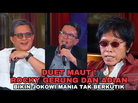 Rocky Gerung and Adian's Deadly Duet! Leaves Jokowi Fans speechless! #RockyGerung #adiannapitupulu