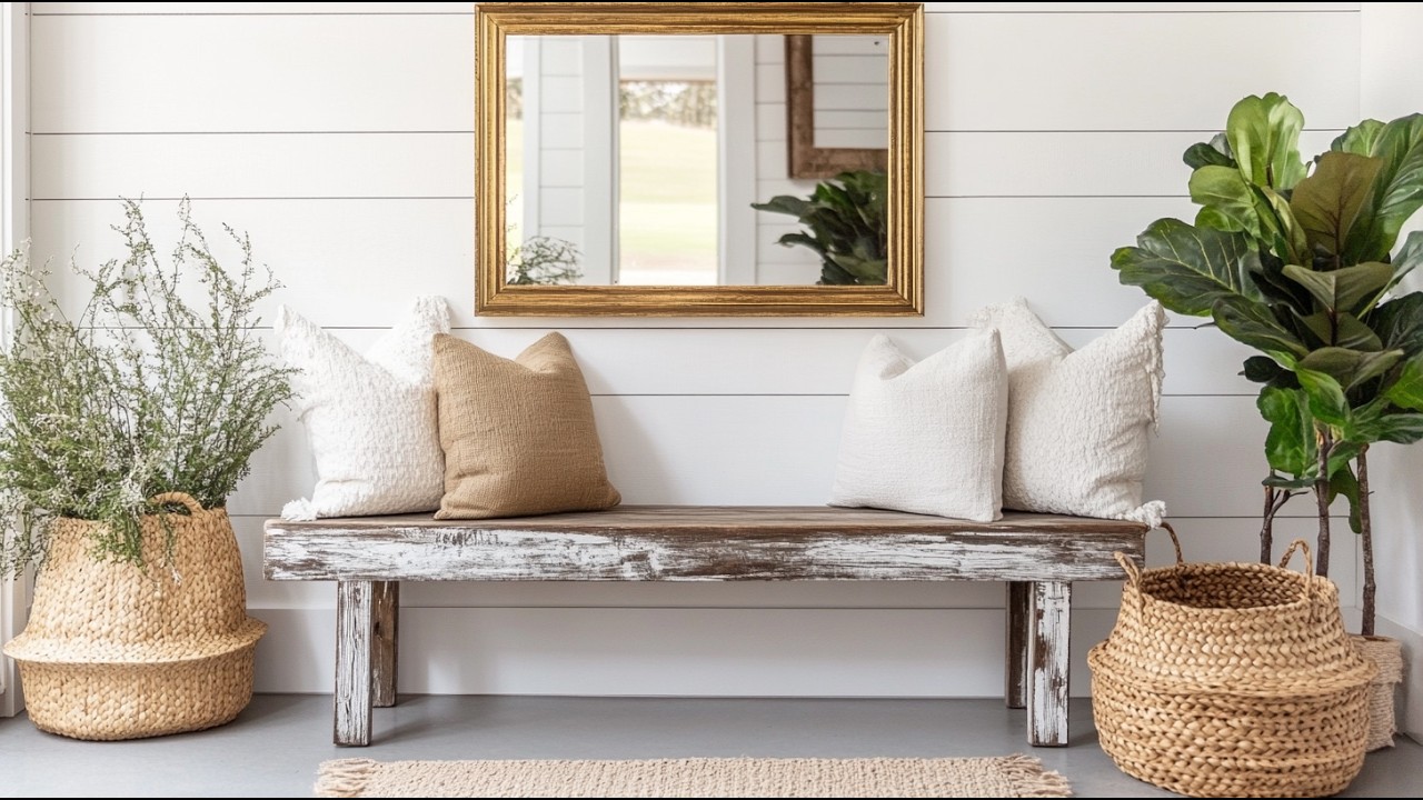 15 Elegant Rustic Farmhouse Entryway & Foyer Design Ideas 2025