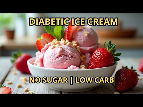 This Diabetic-Friendly Ice Cream is PURE MAGIC! 🍓 Only 3 Ingredients | No Sugar  Ready in Minutes!