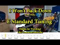 I Won T Back Down Tom Petty Bass Cover With Tabs
