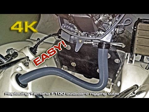 Replacing Yamaha F100 outboard rigging tube ! (Reemplazar manguera motor fueraborda Yamaha)