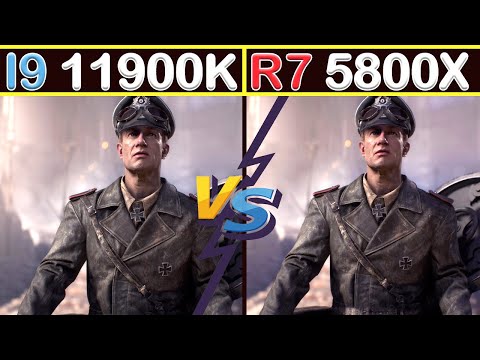 I9 11900K vs Ryzen 7 5800X - Gameplay Benchmark Test In 10 Games