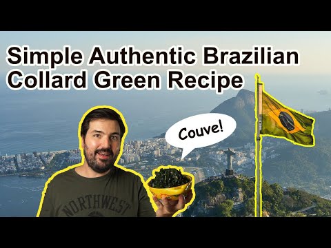 How to make Brazilian Collard Greens I Couve Recipe