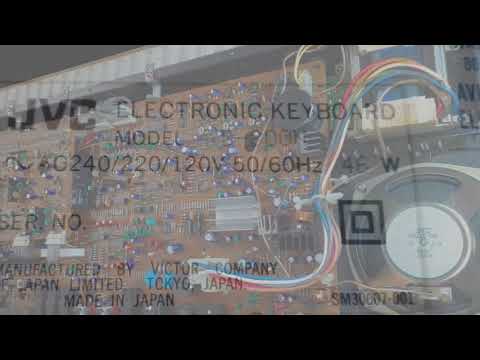 Stereo Keyboard JVC KB-800 Demo & Internal Circuits