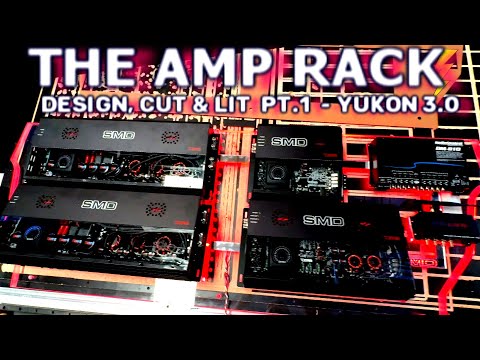 Building the Amp Rack - From Cardboard Scraps to Awesome LED Lit Acrylic - 4 Amplifiers Pt.1