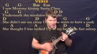 I Saw Mommy Kissing Santa Claus (CHRISTMAS) Mandolin Cover Lesson in G with Chords/Lyrics