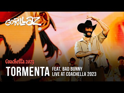 Gorillaz - Tormenta feat. @BadBunnyPR  (Live at Coachella 2023)