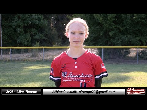 2028 Alina Rempe Athletic Middle Infielder & Outfield Softball Recruiting Video - AASA Hall