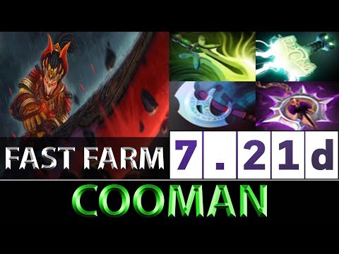 Cooman [Juggernaut] 15 Kills Fast Farm Machine ► Dota 2 7.21d
