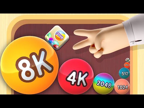 2048 Balls 3D - 43 Minutes Beat 8K Ball (OMG) | Long Play Ball Merge World Record