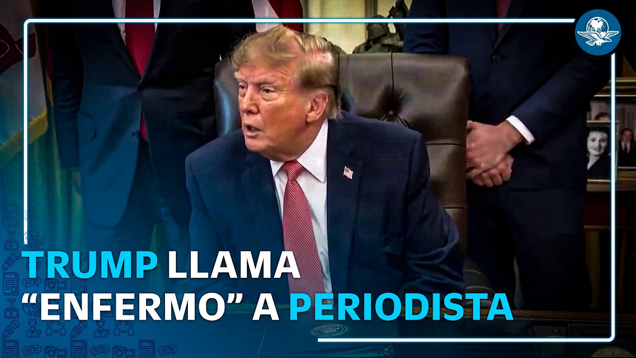 Trump estalla contra periodista en la Casa Blanca
