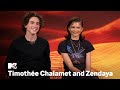 Timothée Chalamet Zendaya On Music Nicknames And Dune Part 2 MTV