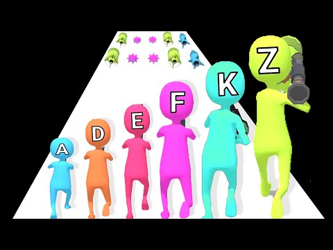 ALPHA SHOOTER  : English All Letteres Man Runner 3D _ Free PlayGame