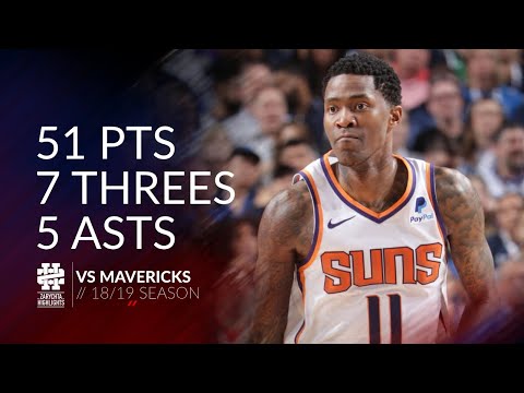 Jamal Crawford 51 pts 7 threes 5 asts vs Mavericks 18/19 season