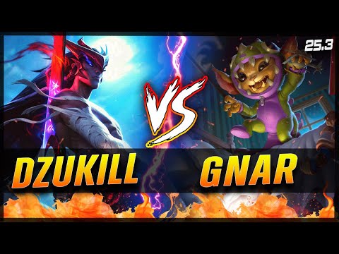 Dzukill - Yone vs Gnar TOP Patch 25.S1.3 - Grandmaster Yone Gameplay