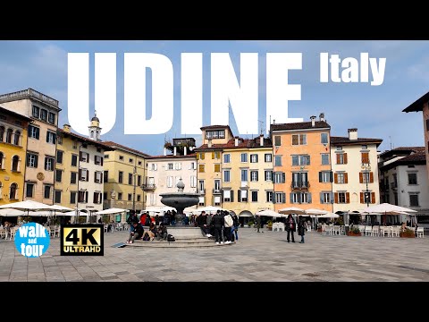 Udine 4K Walking Tour | Exploring the Historic Centre of Udine | Relaxing Walk with Commentary