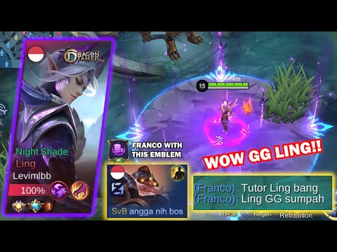 FRANCO : LING GG SUMPAH! | I CARRY THIS TROLL TEAM AND THIS IS THEIR REACTION - Mobile Legends