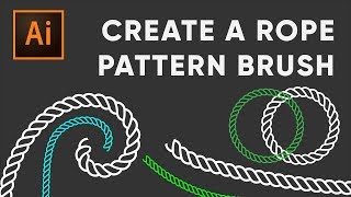 Rope Pattern Brush in Adobe Illustrator l Illustrator Tutorial