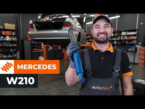 How to change rear shock absorber on MERCEDES W210 [TUTORIAL AUTODOC]