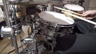 Video thumbnail for 14" x 5.5" Yamaha Jimmy Chamberlin signature steel snare drum chrome die cast Smashing Pumpkins by SIC MIC