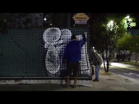 arte de las calles presenta RUS el grafitero de la noche
