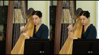 Fleurs de Noel by Jef Le Penven, arr. Dominig Bouchaud, Harp Ensemble Pieces for Students #4