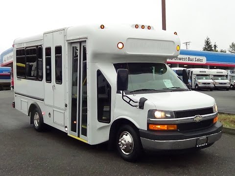 Northwest Bus Sales Used 2008 Chevy StarTrans 10 + 1 ADA Shuttle Bus or 4 Wheelchairs - S13263