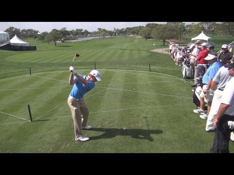 GOLF SWING 2013 - BUD CAULEY FAIRWAY WOOD DRIVE - ELEVATED DTL REGULAR & SLOW MOTION - 1080p HD