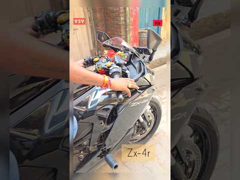 Zx-4R | Loud exhaust | Kawasaki zx-4r | exhaust upgraded | #zx4rr #arrowexhaust | V3V | asadkhan |