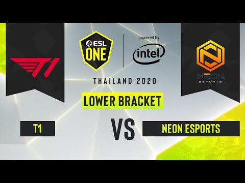 Dota2 - T1 vs. Neon Esports - Game 1 - ESL One Thailand 2020 - Lower Bracket R2 - Asia