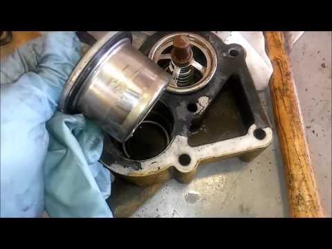 How To Change 3406 and C15 Thermostats.  Cat Thermostat Remove and Installation.
