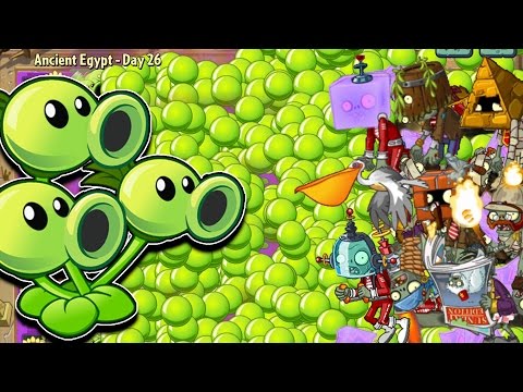 Plants vs Zombies 2 Epic Hack : Threepeater Giant vs ALL NEW ZOMBIES