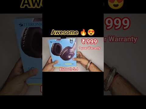 Thumbnail for Zebronics Thunder Neo Wireless Headphone🎧🔥Unboxing & Review #shorts #shortsfeed #zebronics #viral