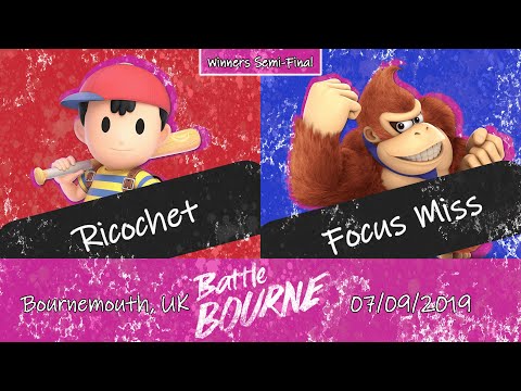 BattleBourne SSBU Singles - Ricochet (Ness) vs FocusMiss (DK) - Winners' Semifinals