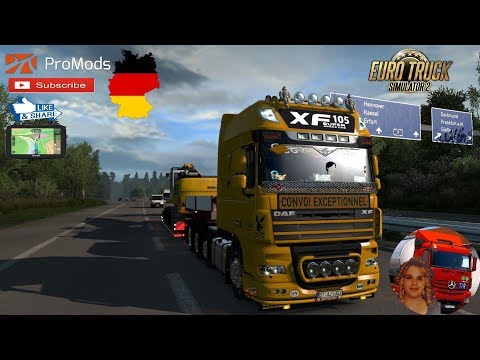 Euro Truck Simulator 2 (1.35) DAF XF 105 by vad&k v6.8 (1.35x) Promods map v2.41 + DLC's & Mods