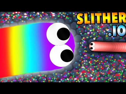 SLITHER. io - Mosters Rainbow vs Angry Snake ??? Gameplay Android