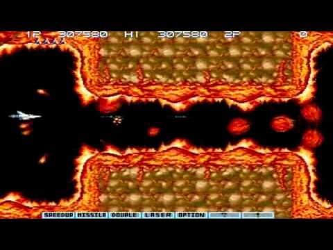 Gradius III - Dodging fireballs - Failed at the end