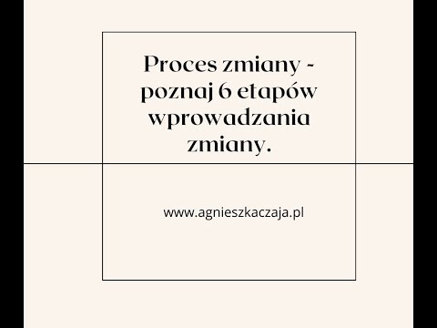 Proces zmiany   jak wyjść ze starego, powtarzającego się schematu