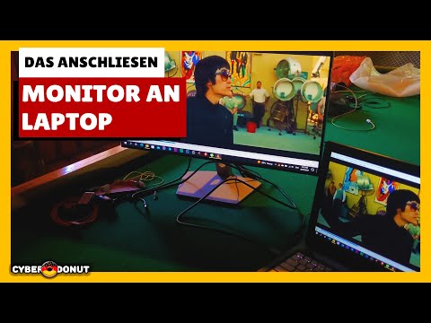 Monitor an Laptop anschließen: SO GEHT'S richtig (Alle Kabel & Einstellungen!)