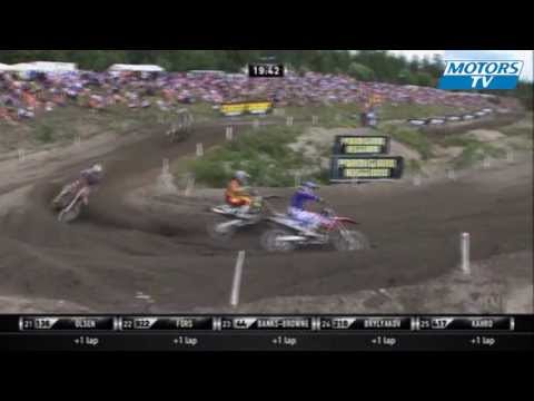 Bagarre Motocross GP Finlande 2013 MX2 Course 1