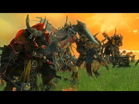 Beastmen Vs Lizardmen | The Silence and the Fury Cinematic Battle | Total War Warhammer 2