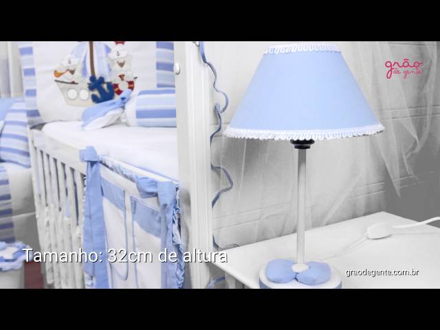 Abajur Veleiro Azul Claro | Ref: 53377
